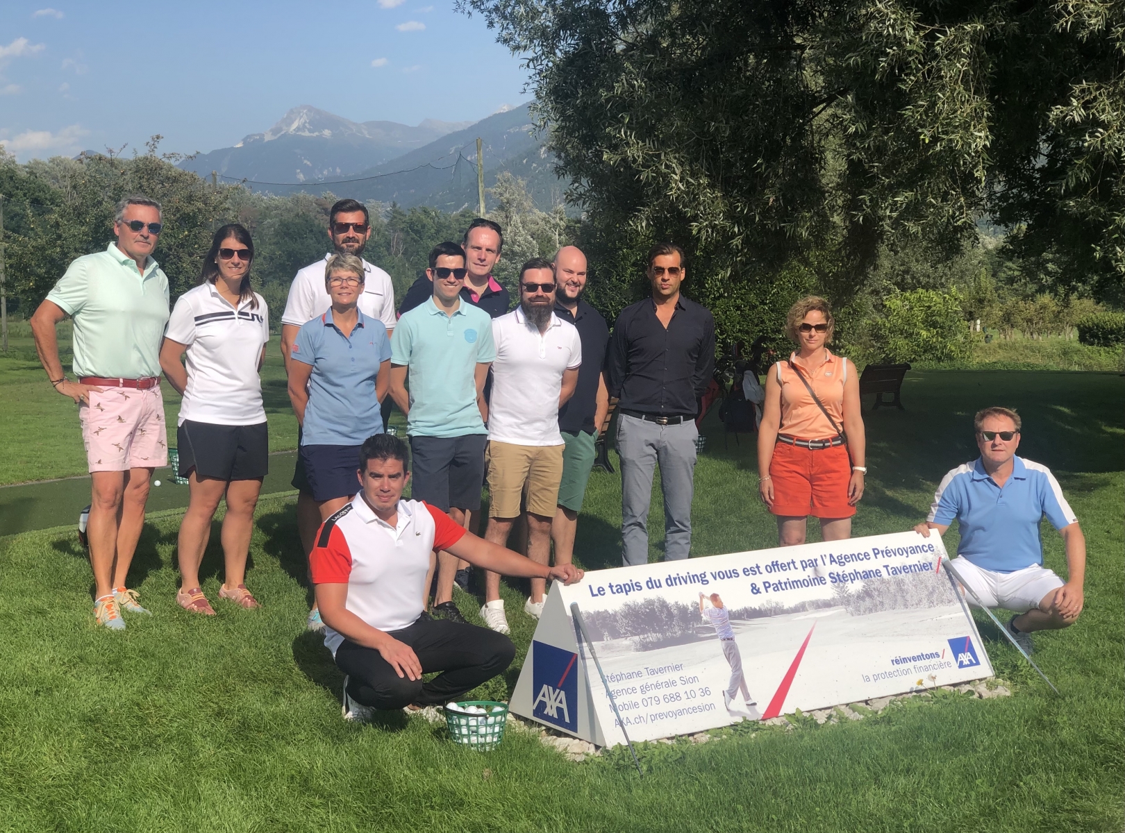 Golf Club de Sion, Valais/Suisse - Nouveau tapis au driving range !